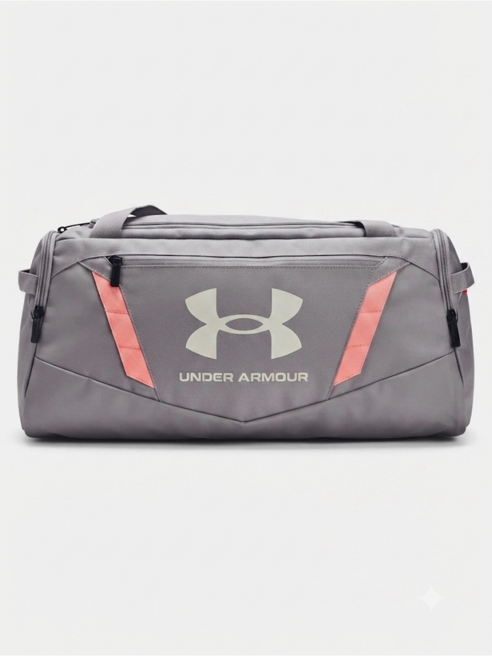 Under Armour Gray Duffel with Pink Accents